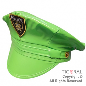 SOMB POLICIA VERDE VINILICO x 1